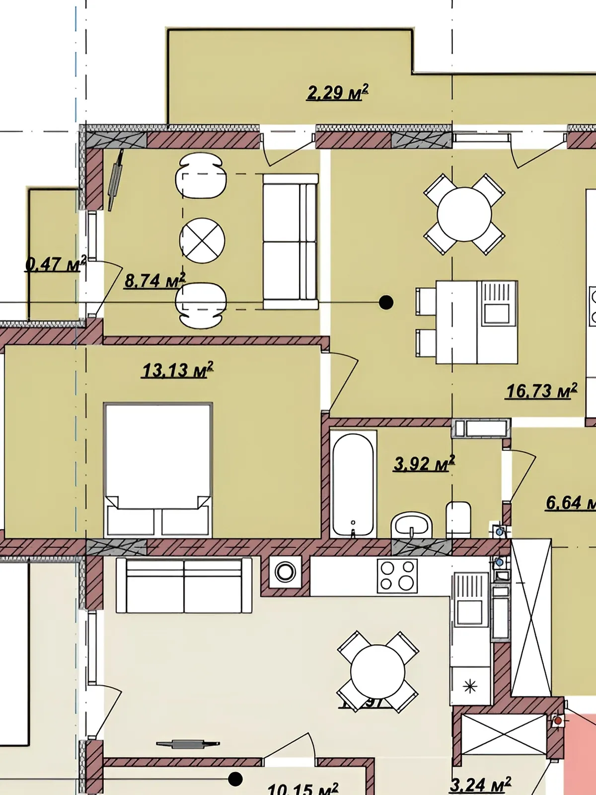 Продается 2-комнатная квартира 52.3 кв. м в Ужгороде, ул. Капушанская(Победы) - фото 1
