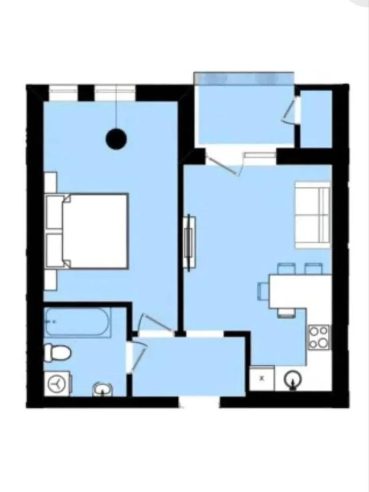 Продается 1-комнатная квартира 41 кв. м в Солонке, ул. Роксоланы - фото 1