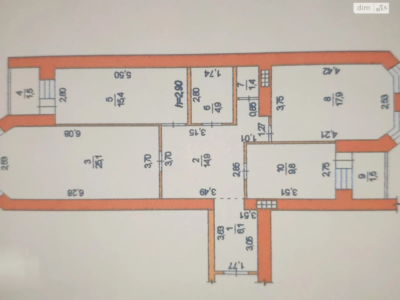 Продається 3-кімнатна квартира 98.5 кв. м у Одесі, вул. Євгена Чикаленка(Академіка Вільямса) - фото 1