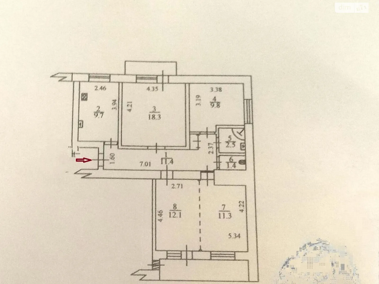 Продается 4-комнатная квартира 80.5 кв. м в Киеве, ул. Новопироговская - фото 1