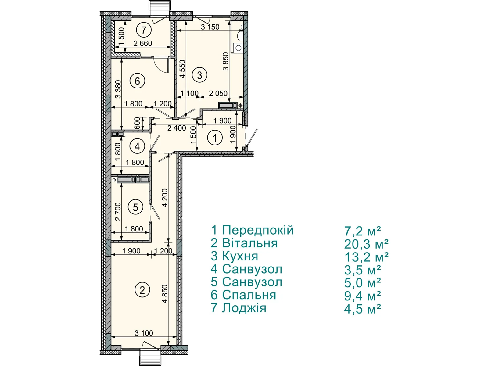 Продается 2-комнатная квартира 66 кв. м в Софиевской Борщаговке, ул. Соборная, 77А - фото 1