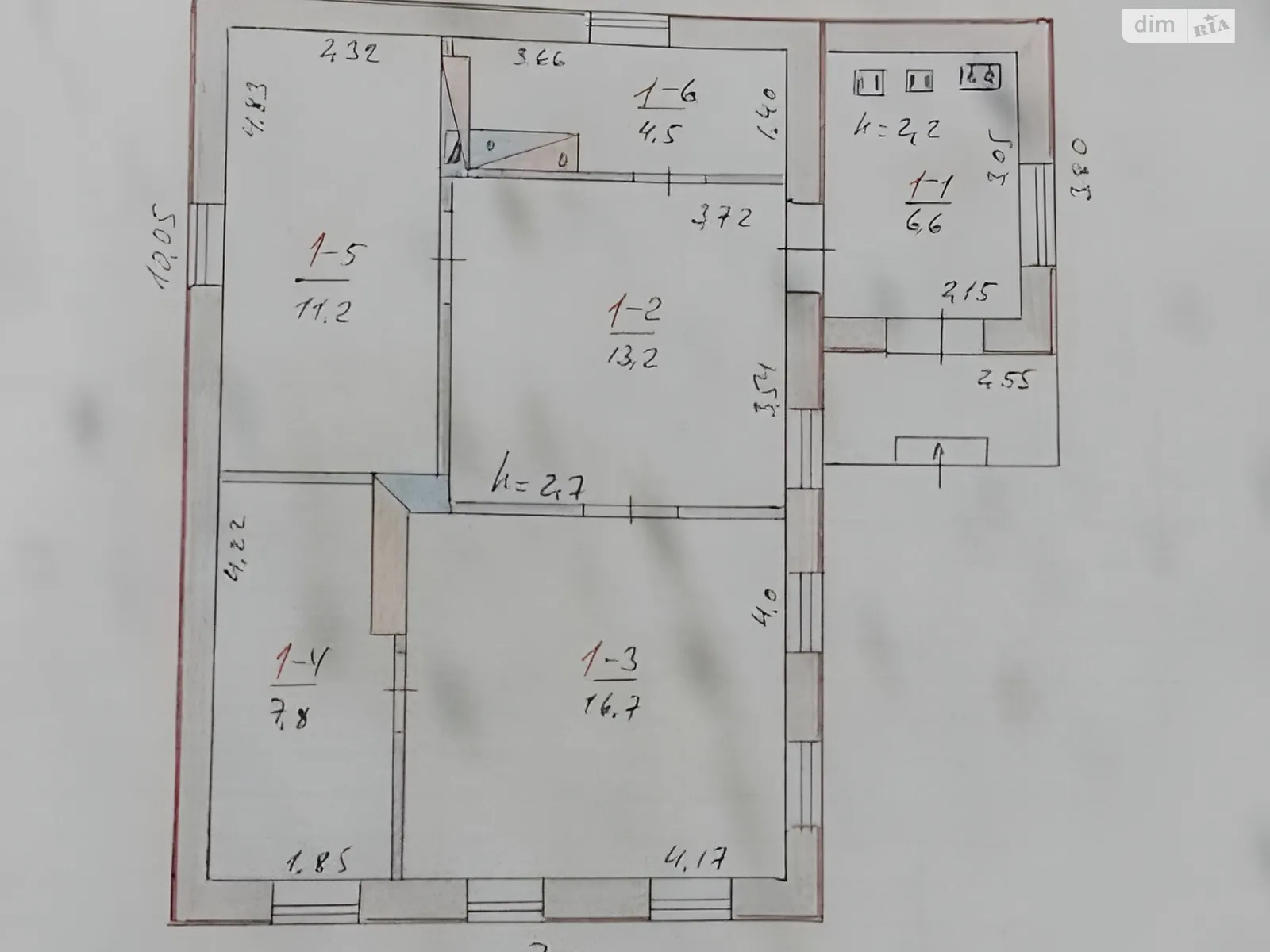 Продається одноповерховий будинок 60 кв. м з ділянкою, цена: 23000 $ - фото 1