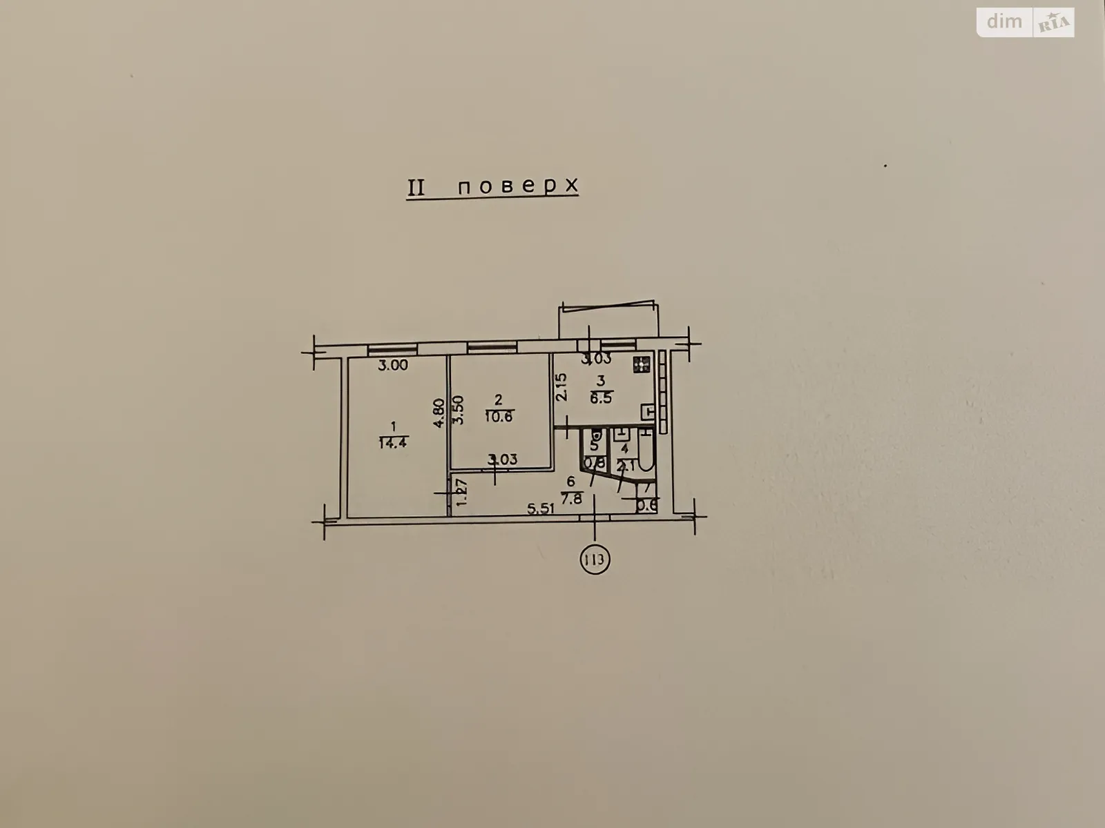 Продается 2-комнатная квартира 43.6 кв. м в, цена: 30000 $ - фото 1