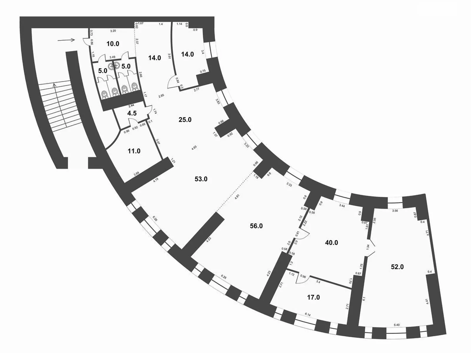 Сдается в аренду офис 318 кв. м в бизнес-центре, цена: 143100 грн - фото 1