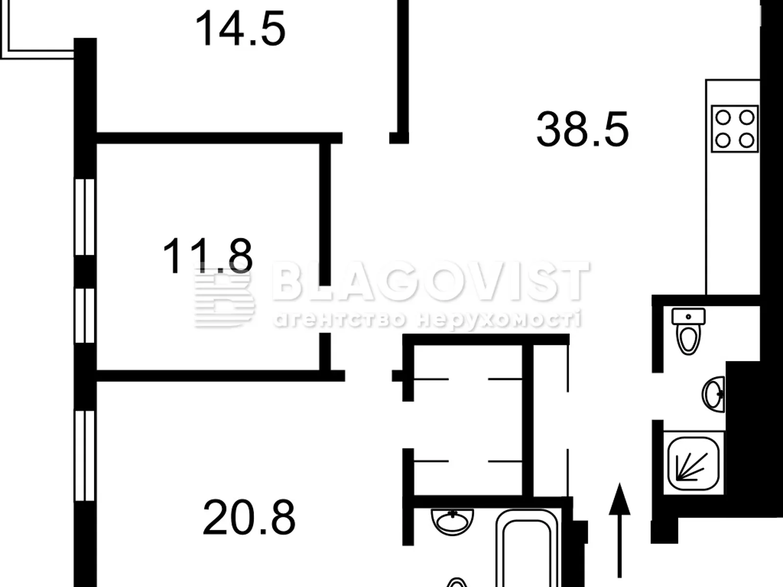 Продается 2-комнатная квартира 92 кв. м в Киеве, ул. Василия Тютюнника, 39 - фото 1