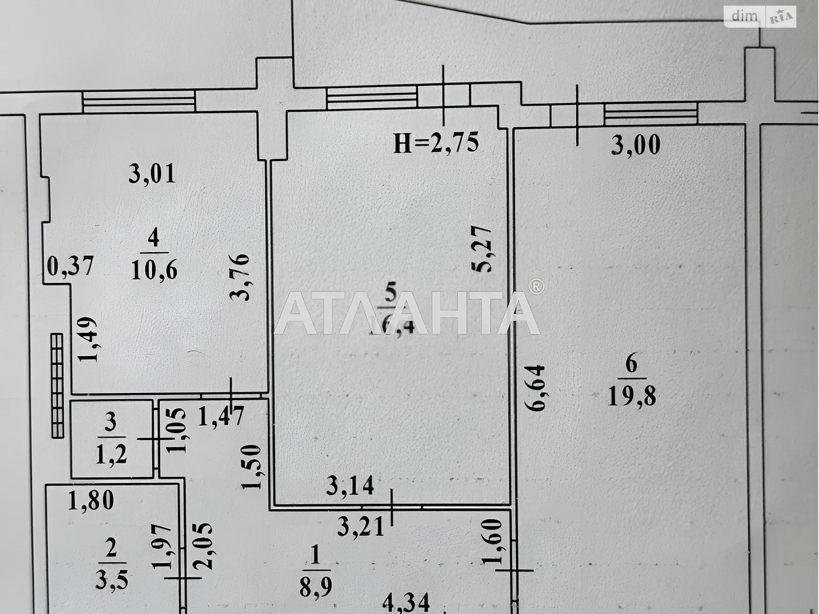 Продається 2-кімнатна квартира 70 кв. м у Одесі, мас. Радужний, 6 - фото 1