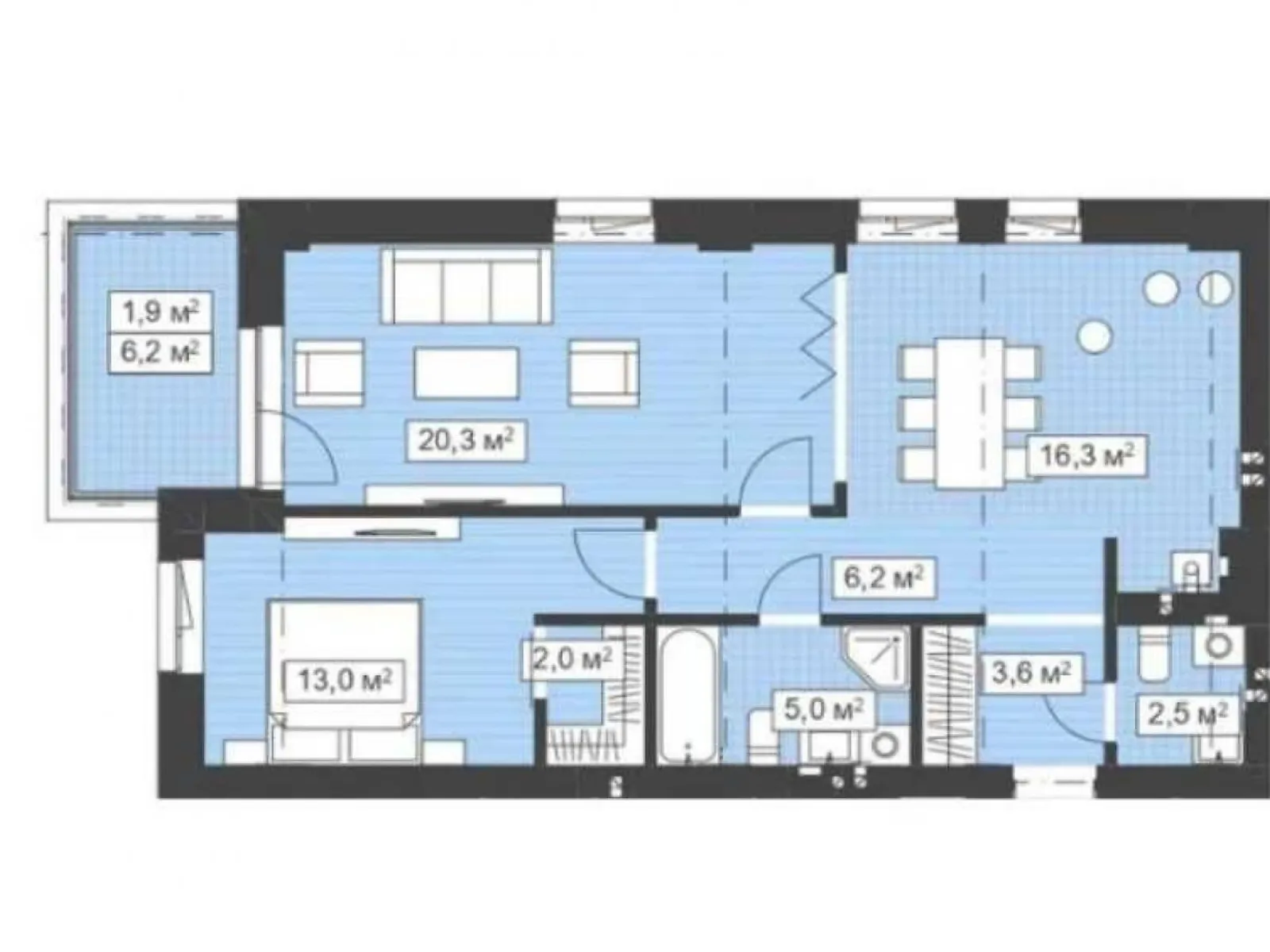 Продается 2-комнатная квартира 71 кв. м в Львове, ул. Морозная - фото 1