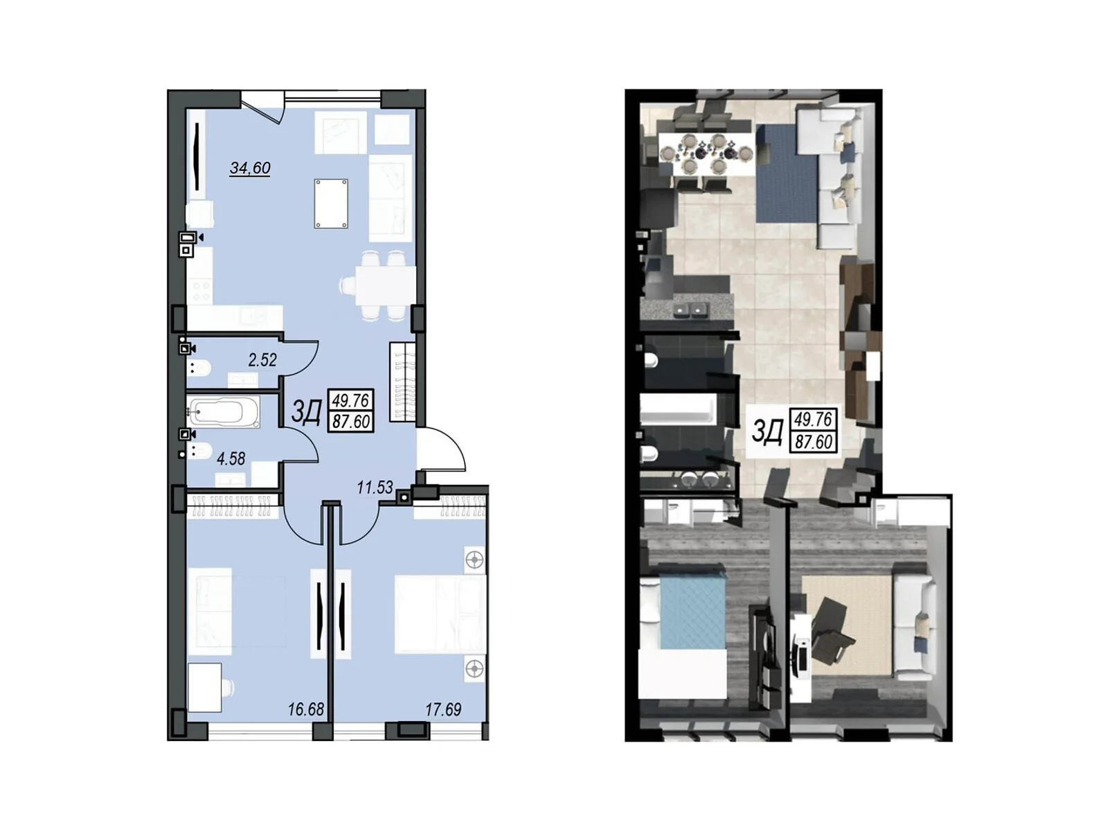 Продается 3-комнатная квартира 95 кв. м в Черноморске, ул. Александрийская, 77А - фото 1