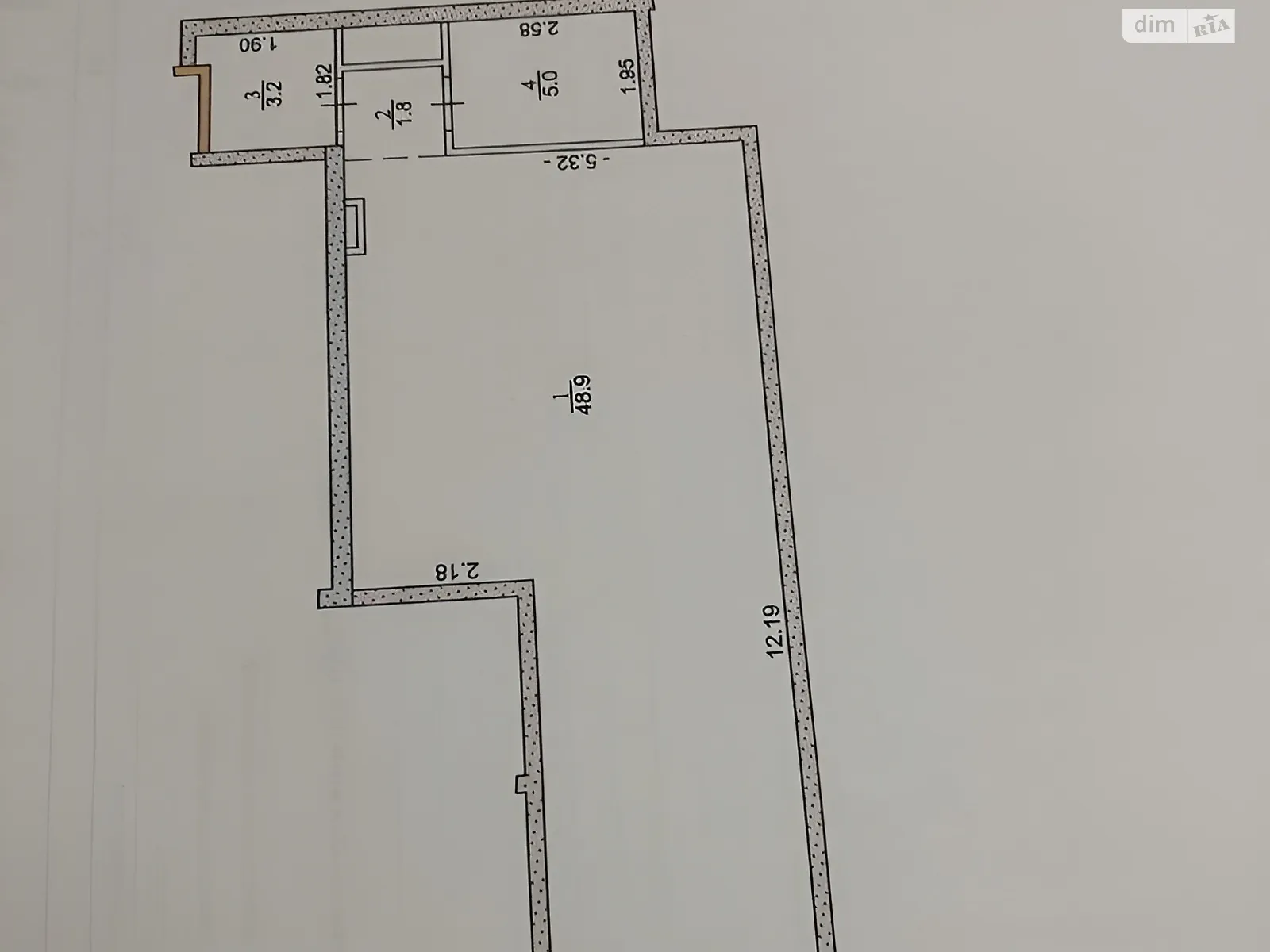 Здається в оренду приміщення вільного призначення 60 кв. м в 16-поверховій будівлі, цена: 1150 $ - фото 1