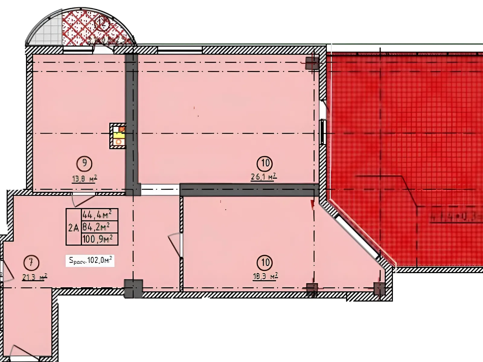 Продается 2-комнатная квартира 103.5 кв. м в Одессе, Фонтанская дор. - фото 1