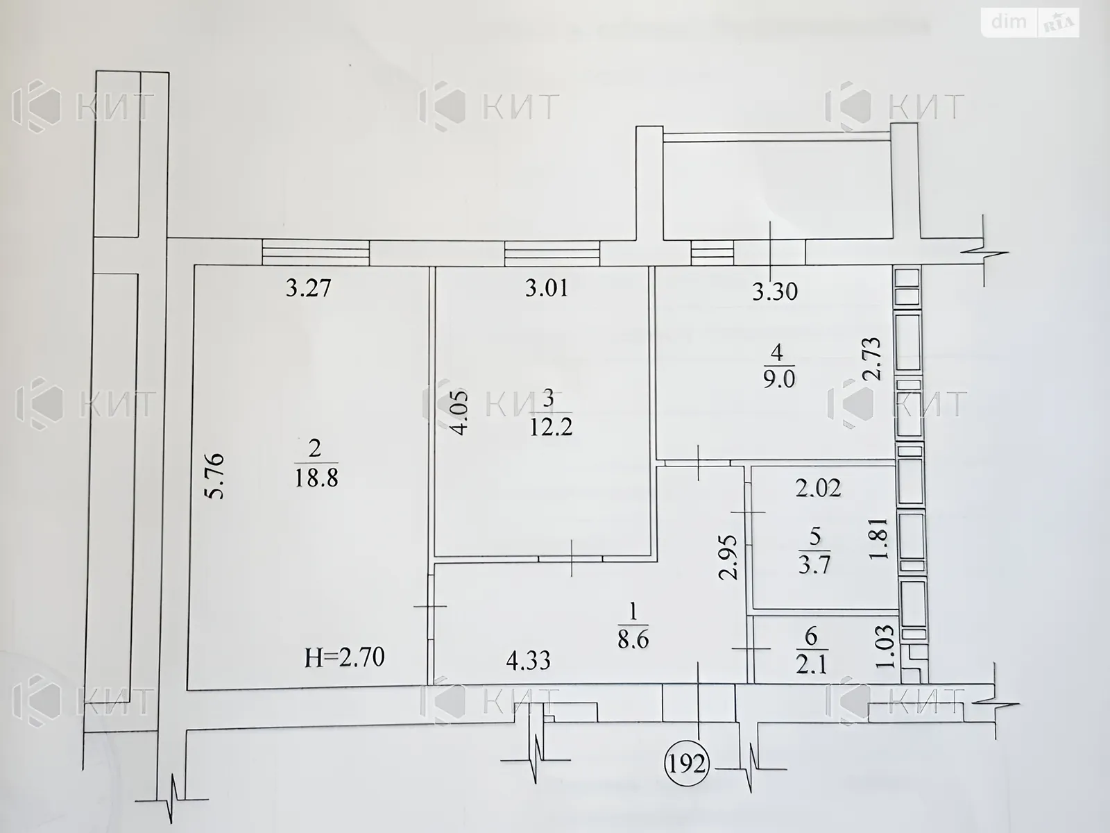 Продається 2-кімнатна квартира 56.4 кв. м у Харкові, вул. Академіка Барабашова - фото 1
