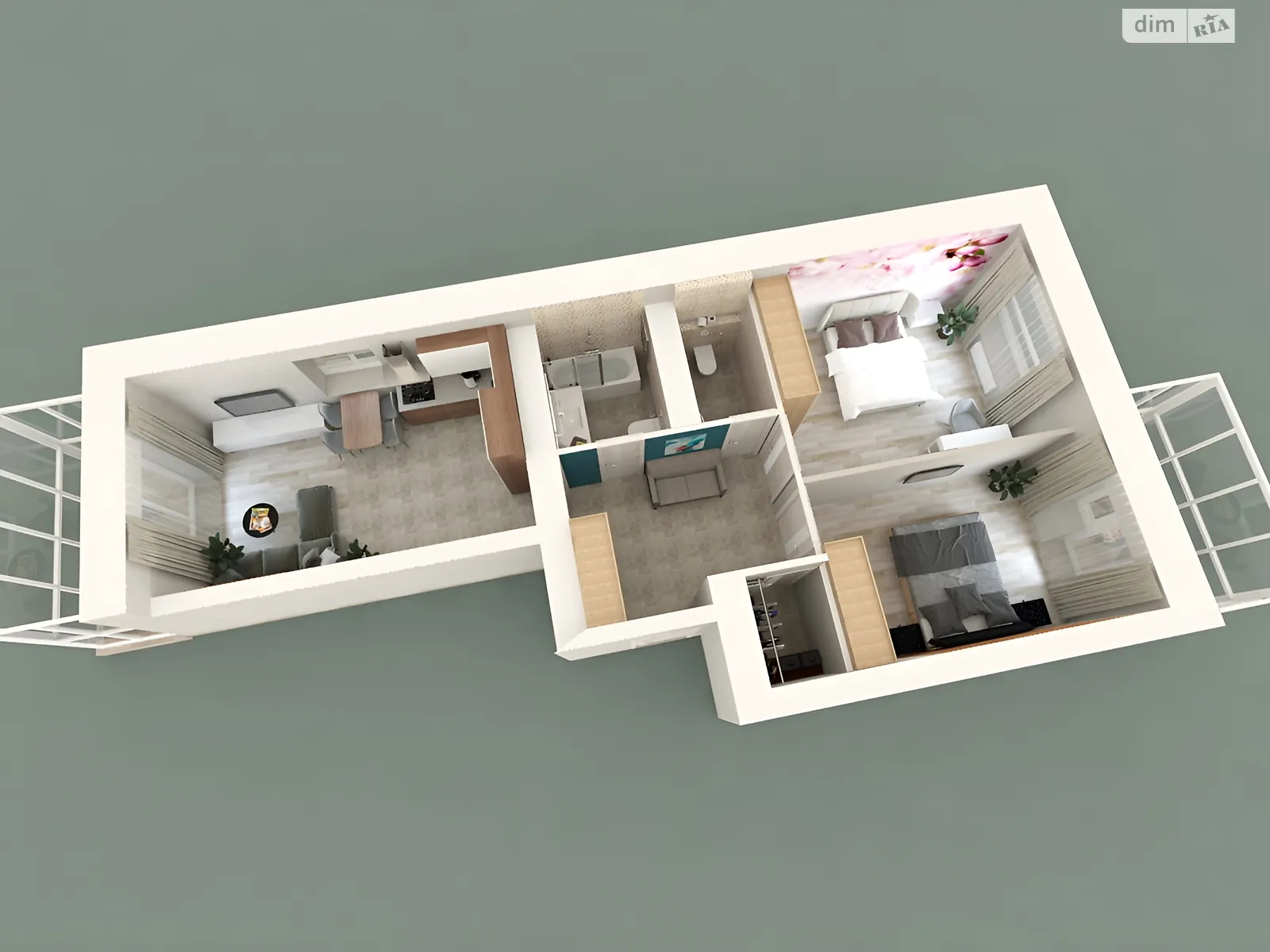 Продается 2-комнатная квартира 80.31 кв. м в Миргороде, ул. Островная, 3 - фото 1