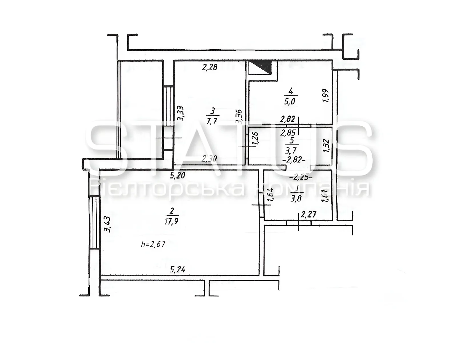 Продается 1-комнатная квартира 42.8 кв. м в Щербанях, ул. Петровского - фото 1