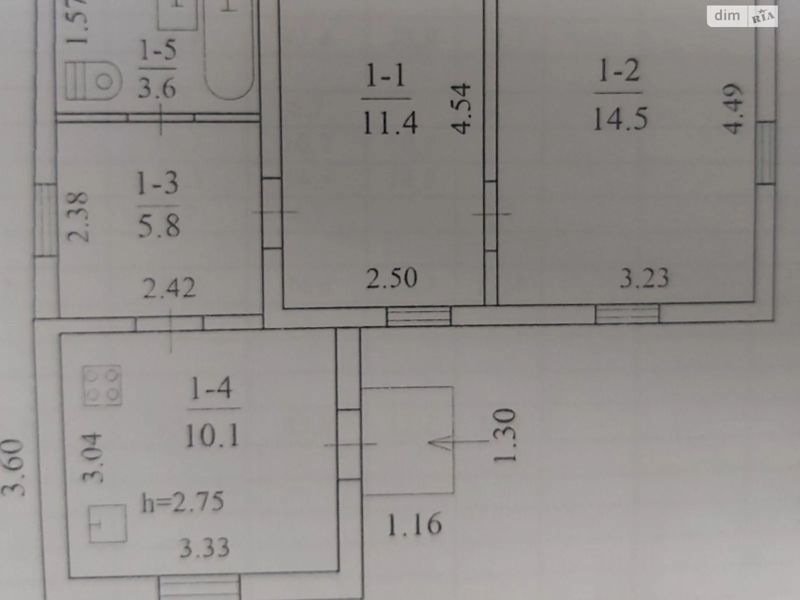Продается часть дома 45 кв. м с балконом, цена: 23000 $ - фото 1