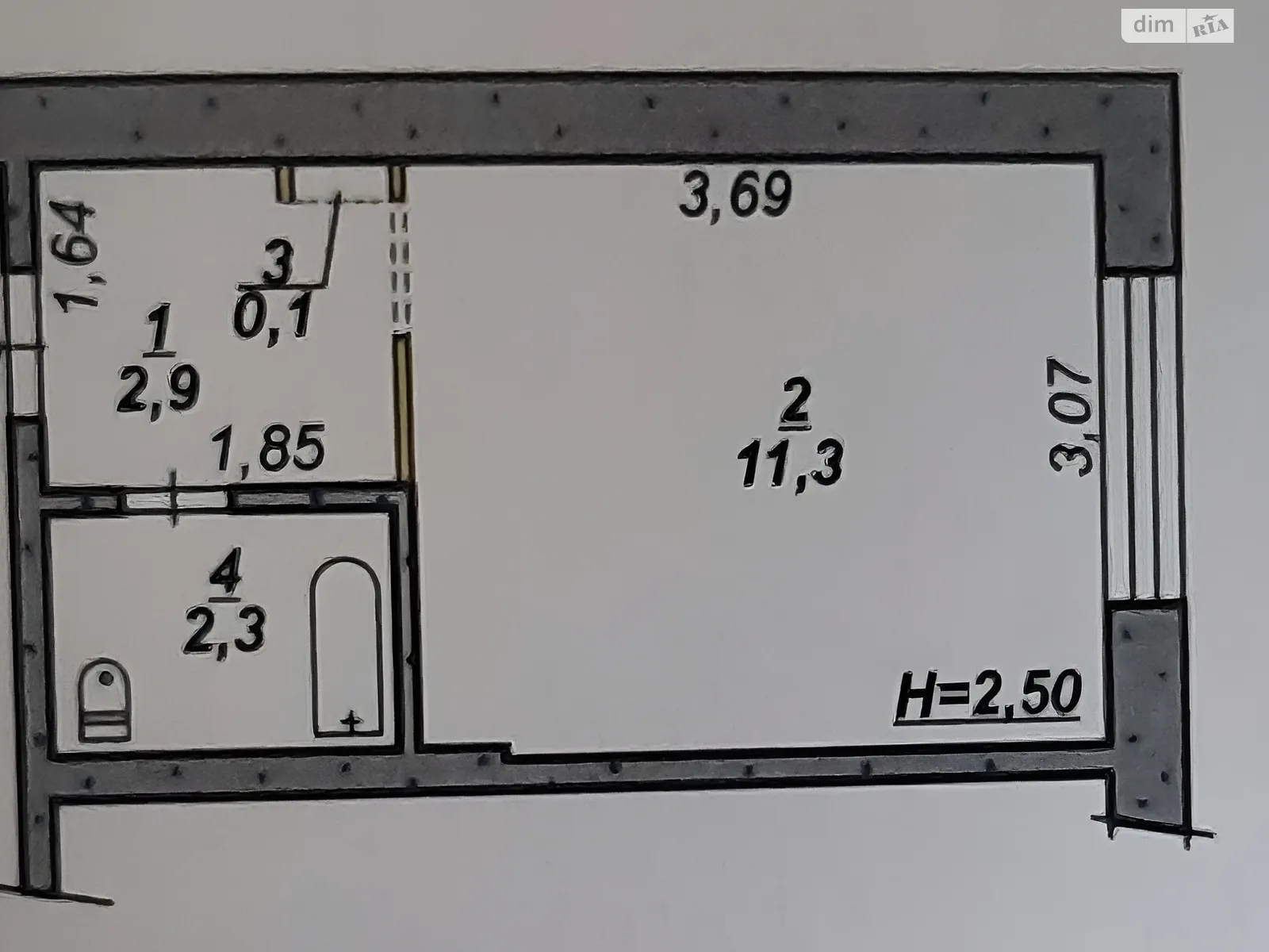 Продается комната 16.6 кв. м в Кривом Роге, цена: 2000 $ - фото 1