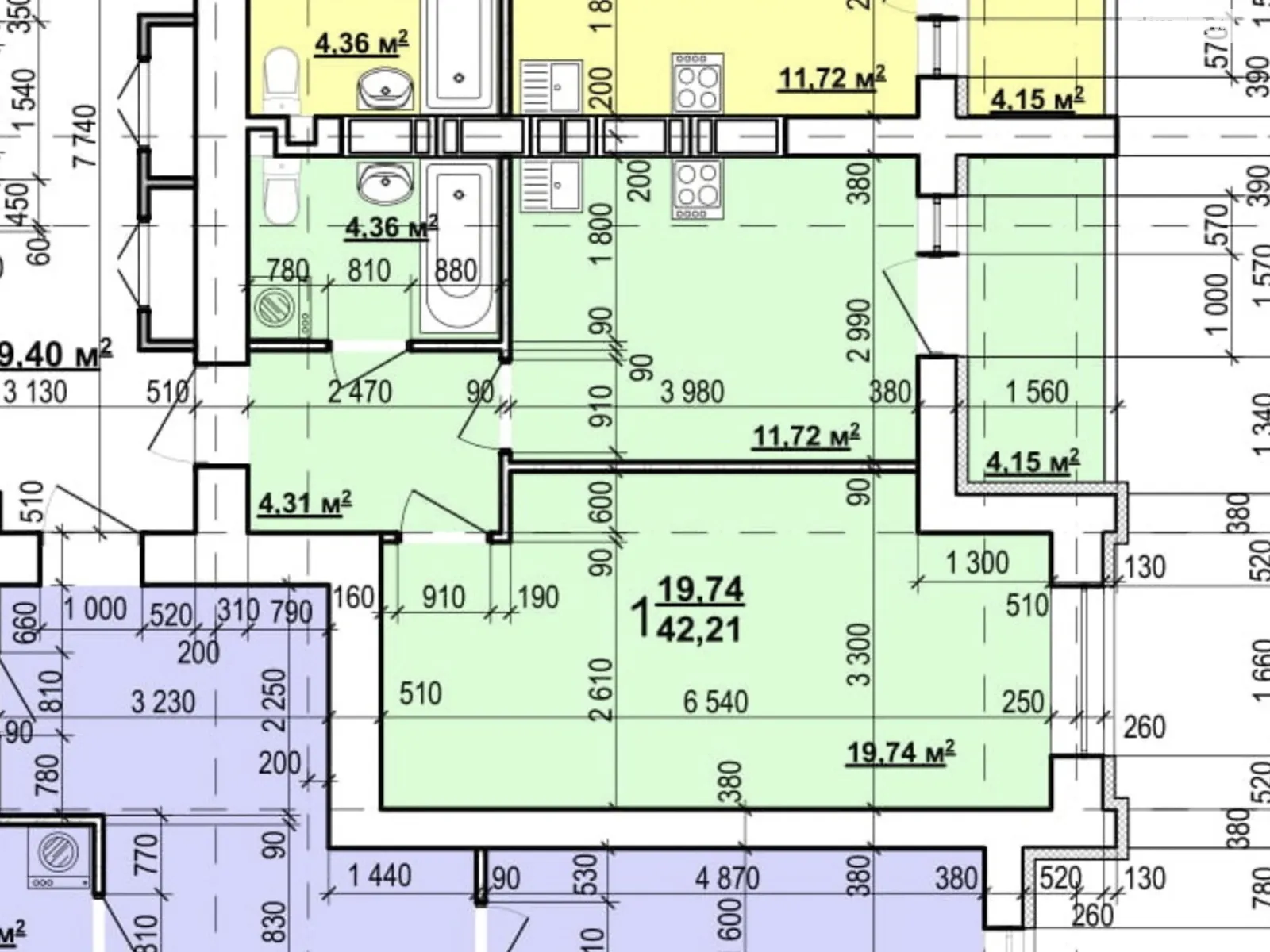 Продается 1-комнатная квартира 43 кв. м в Харькове, просп. Героев Харькова(Московский), 270Г - фото 1