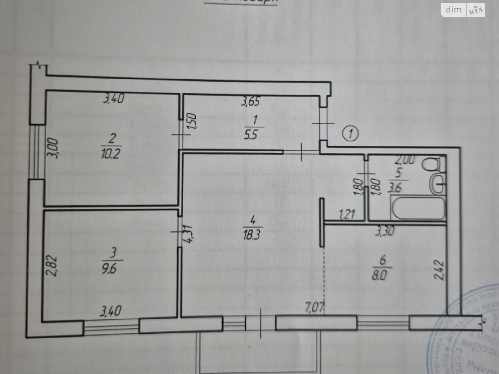 Продається 3-кімнатна квартира 61.7 кв. м у Дубно, цена: 54150 $ - фото 1