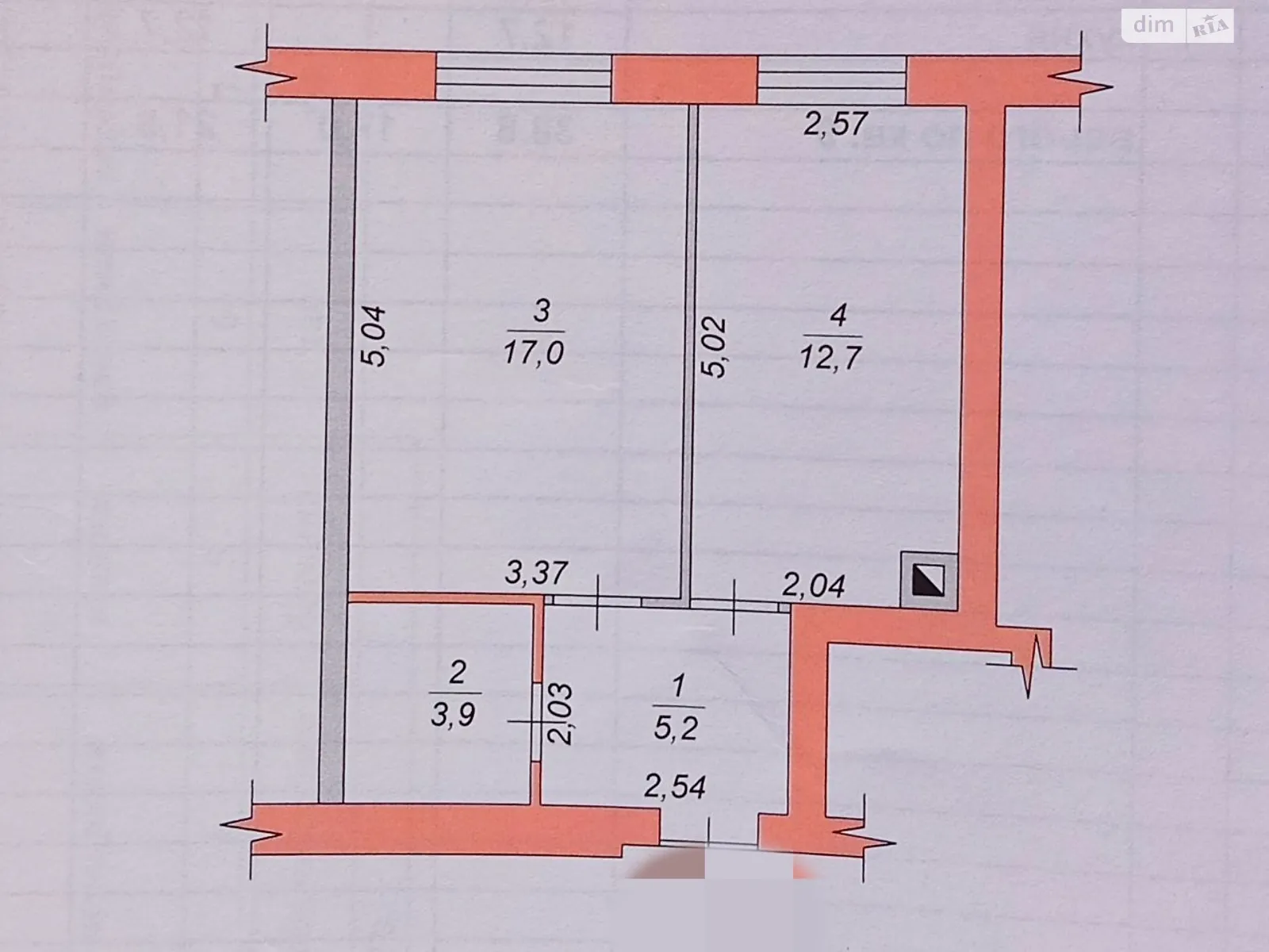 Продается 1-комнатная квартира 38.8 кв. м в Житомире, цена: 65700 $ - фото 1