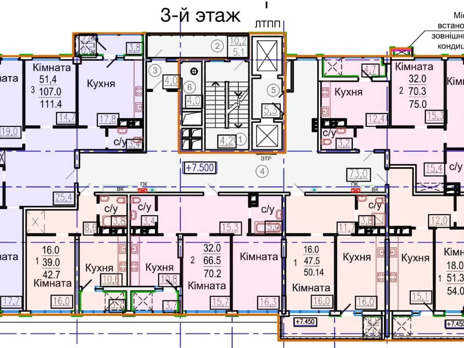 Продается 1-комнатная квартира 42 кв. м в Харькове, ул. Авиационная, 39 - фото 1