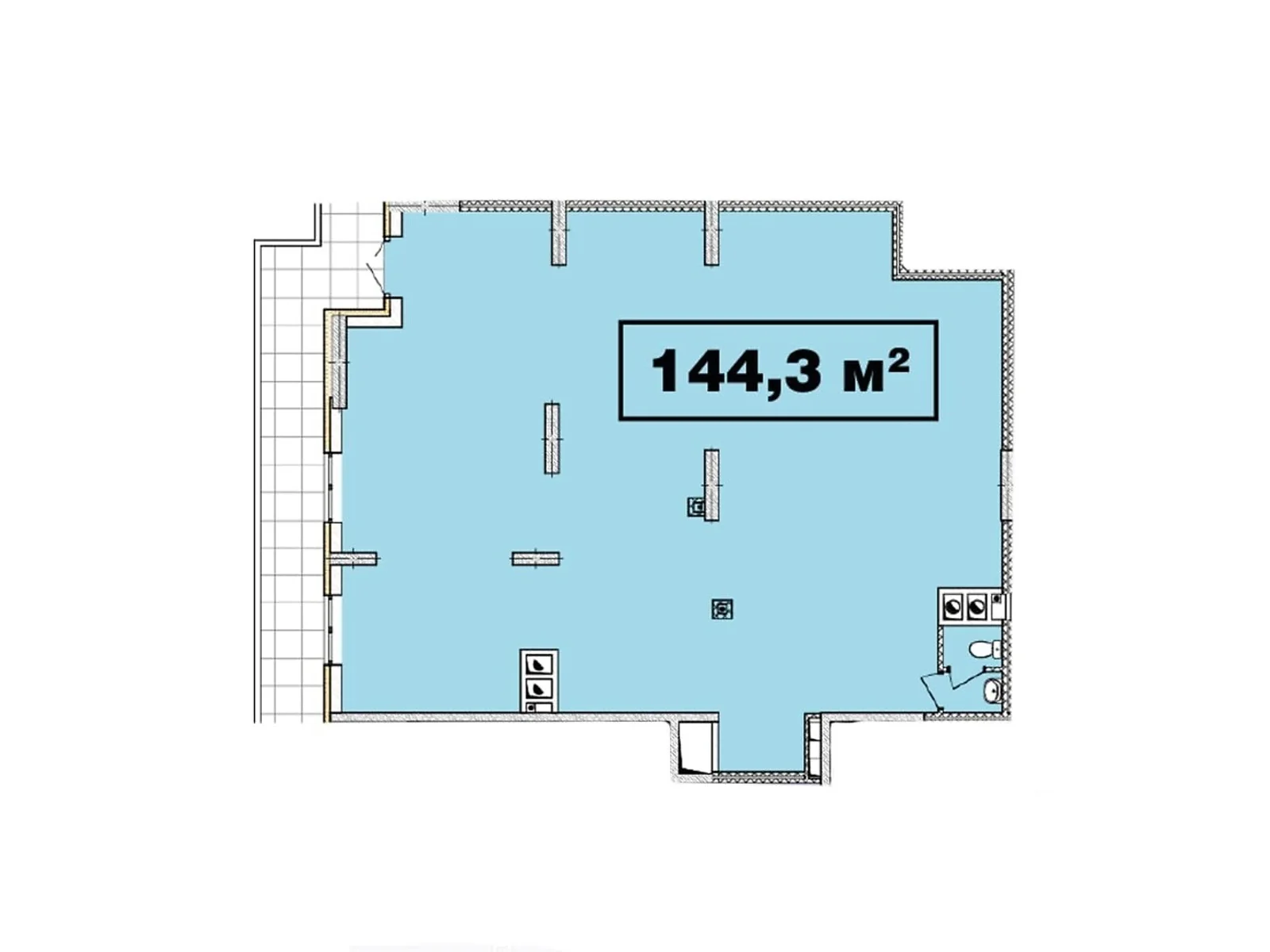 Продається офіс 144.33 кв. м в бізнес-центрі, цена: 216495 $ - фото 1