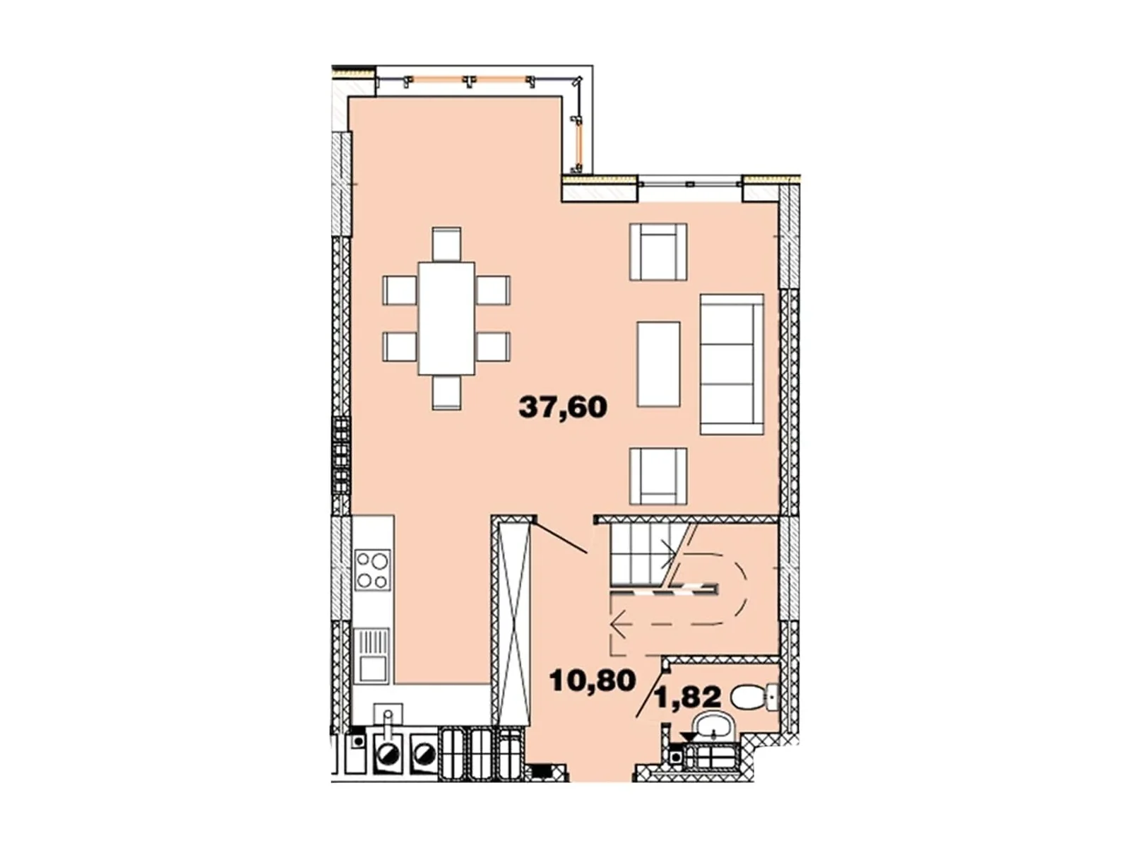 Продается 2-комнатная квартира 93.53 кв. м в Петропавловской Борщаговке, ул. Хрустальная, 1Б - фото 1