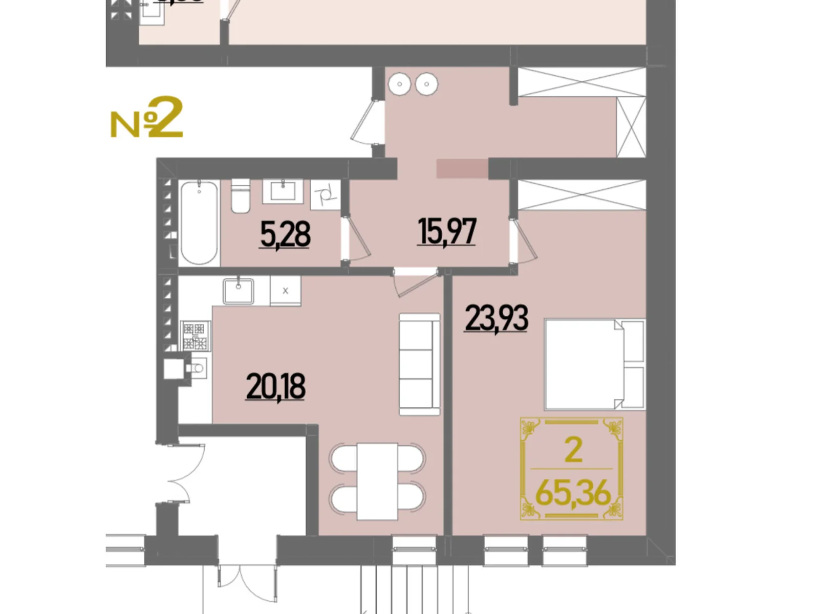 Продается 1-комнатная квартира 65.36 кв. м в Ровно, ул. Березовая - фото 1