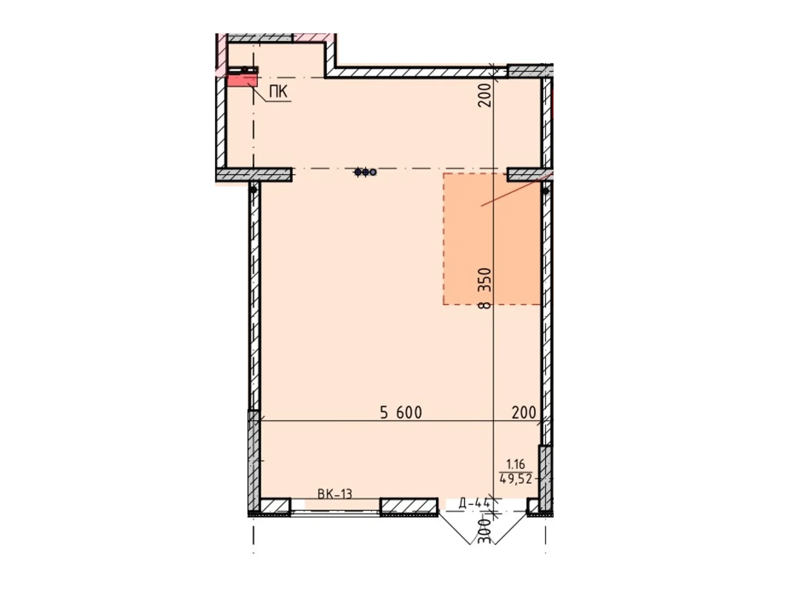 Продается объект сферы услуг 49.1 кв. м в 17-этажном здании, цена: 54010 $ - фото 1