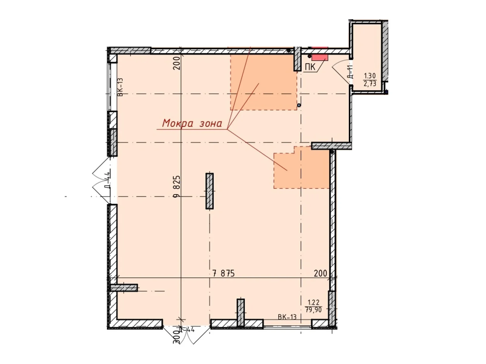 Продается объект сферы услуг 81.2 кв. м в 17-этажном здании, цена: 97440 $ - фото 1