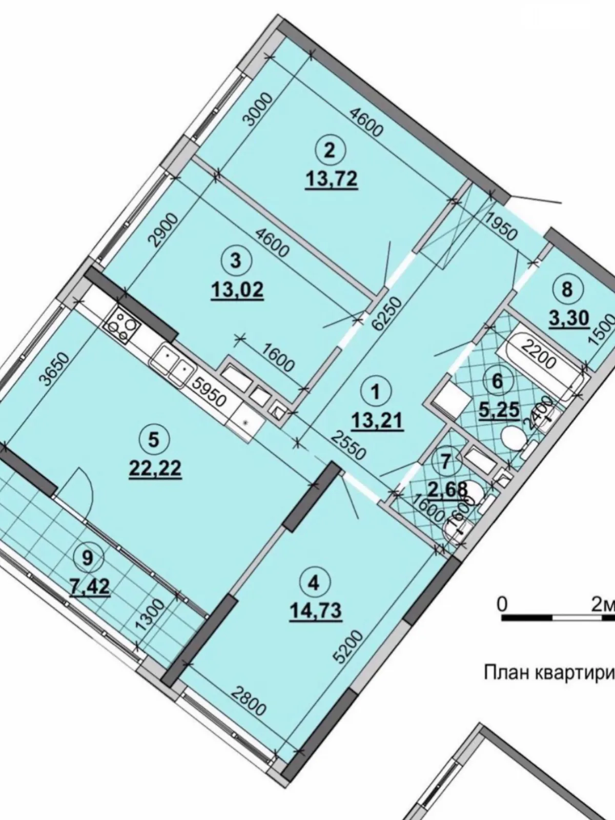 Продается 3-комнатная квартира 96.8 кв. м в Киеве, наб. Днепровская, 15Є - фото 1