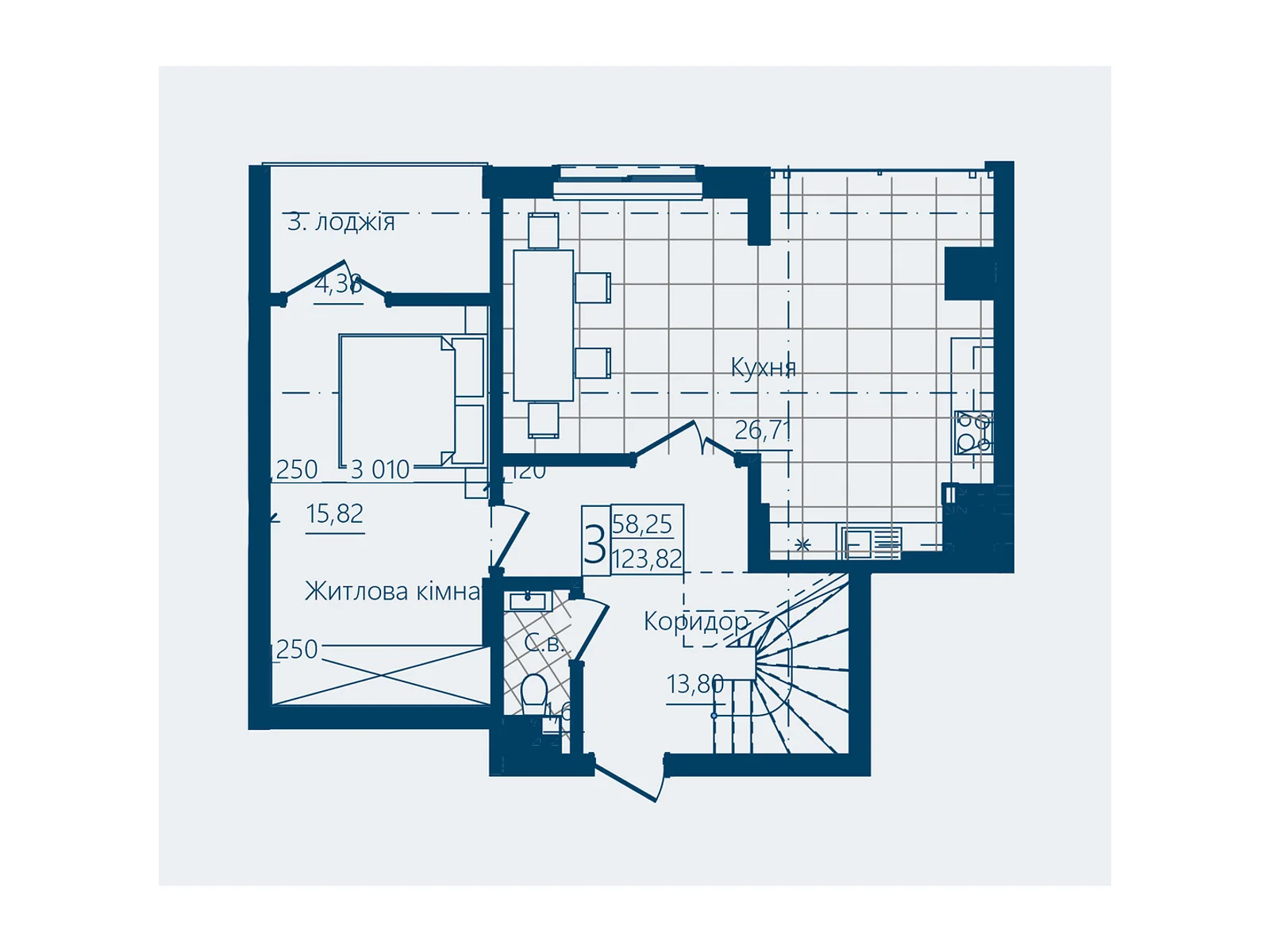 Продается 3-комнатная квартира 123.82 кв. м в Черновцах - фото 1