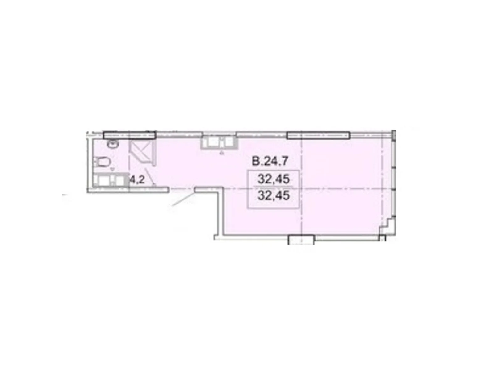 Продается 1-комнатная квартира 32.45 кв. м в Одессе, Фонтанская дор., 25 - фото 1