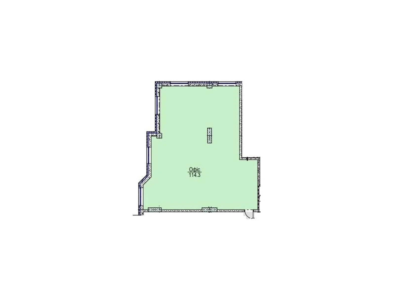 Продается офис 114.3 кв. м в бизнес-центре, цена: 137160 $ - фото 1