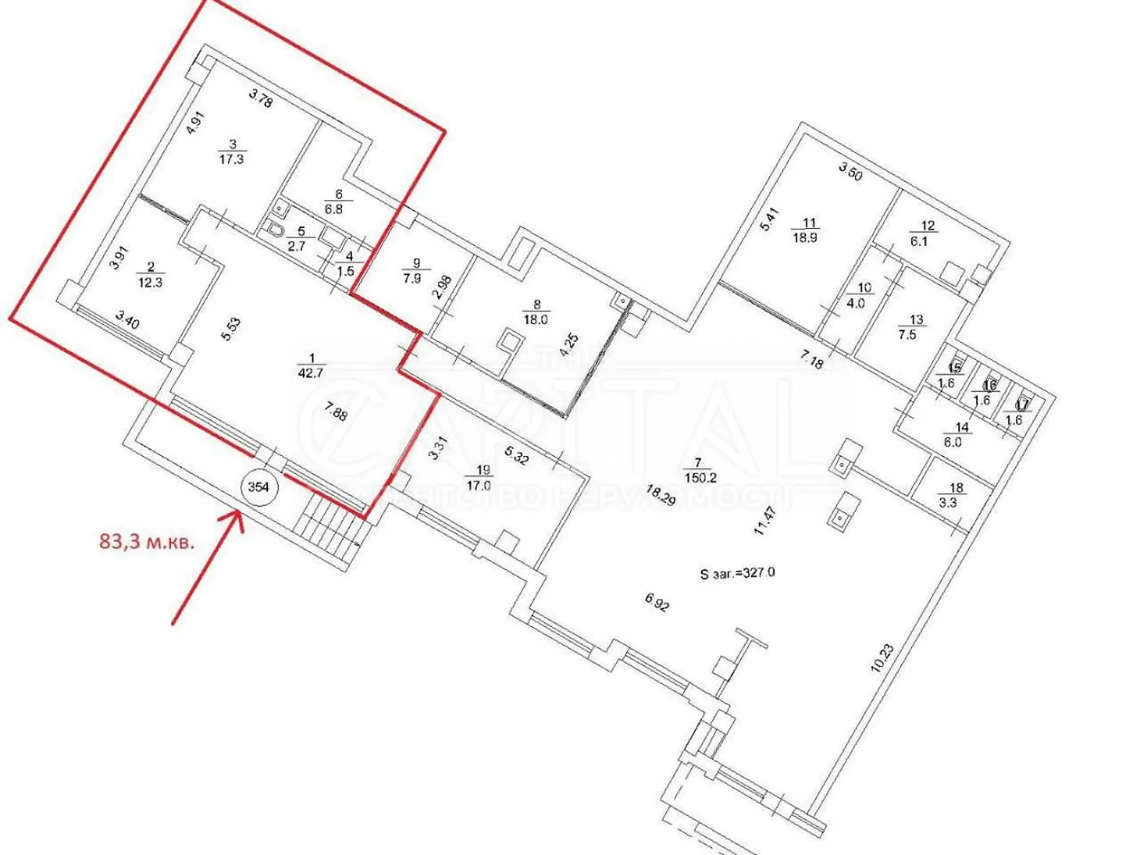Здається в оренду офіс 327 кв. м в бізнес-центрі, цена: 9810 $ - фото 1