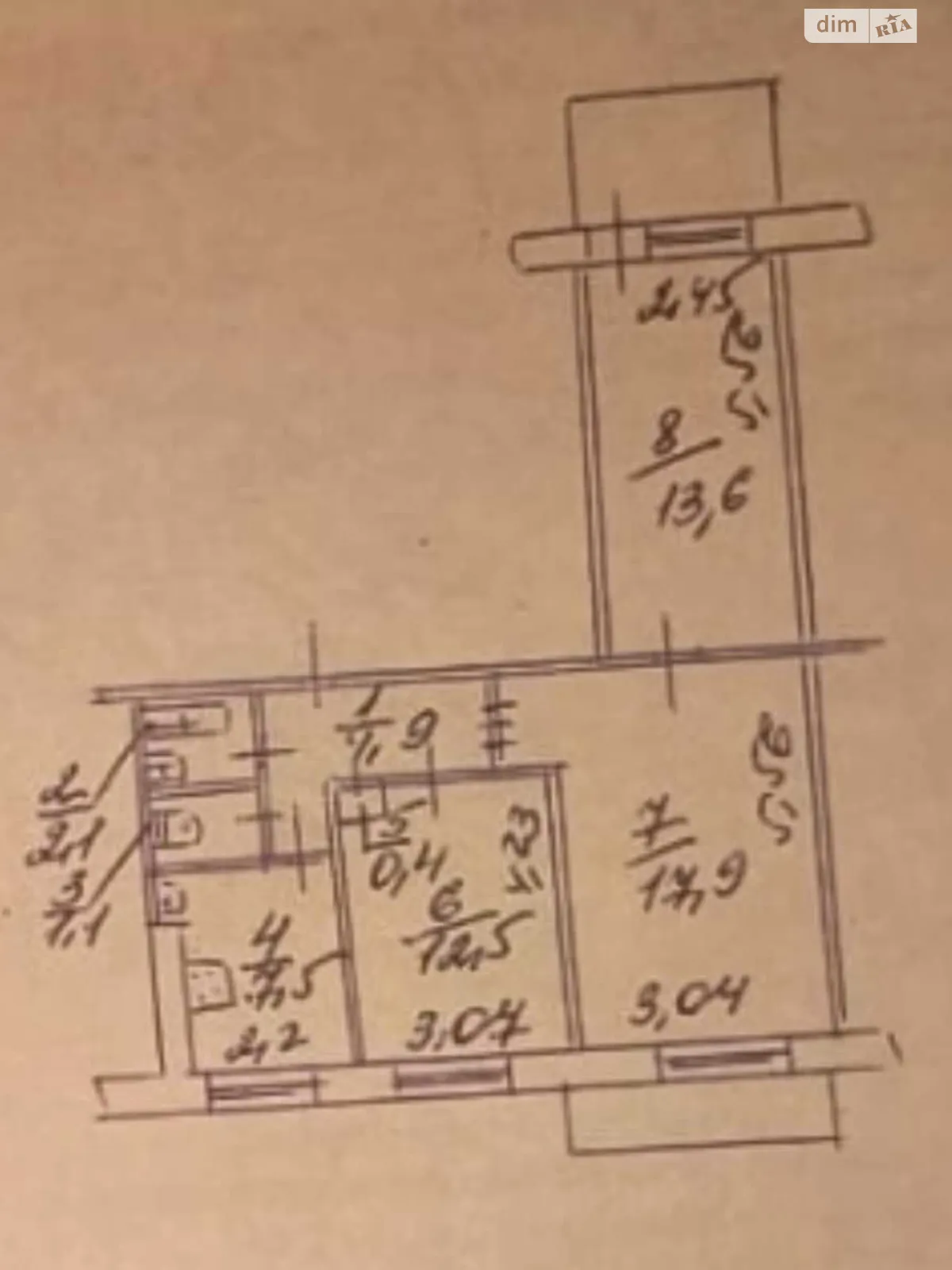 Продається 3-кімнатна квартира 63.4 кв. м у Дніпрі, цена: 35000 $ - фото 1