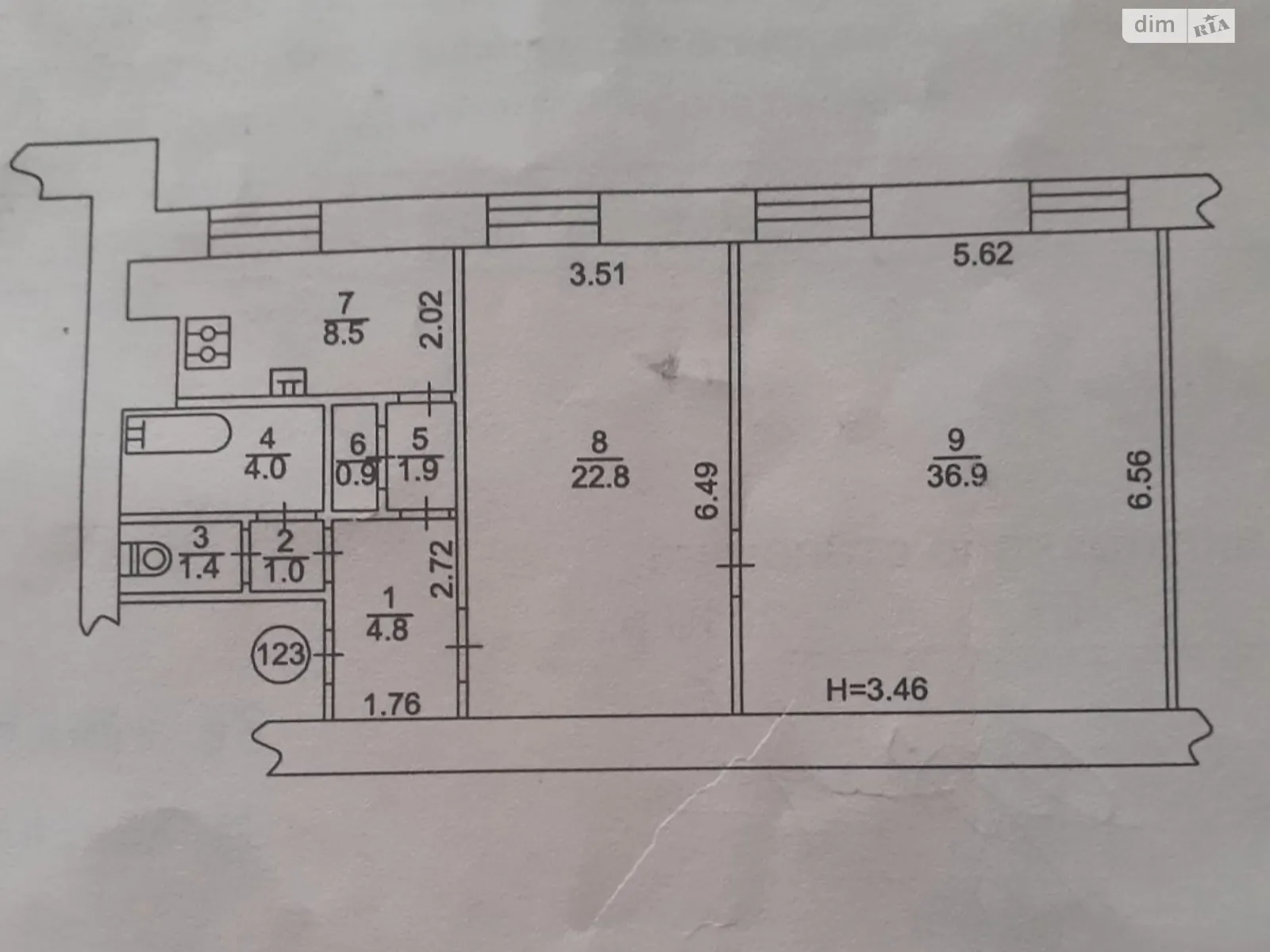 Продается 2-комнатная квартира 82.2 кв. м в Киеве, ул. Крещатик, 15 - фото 1