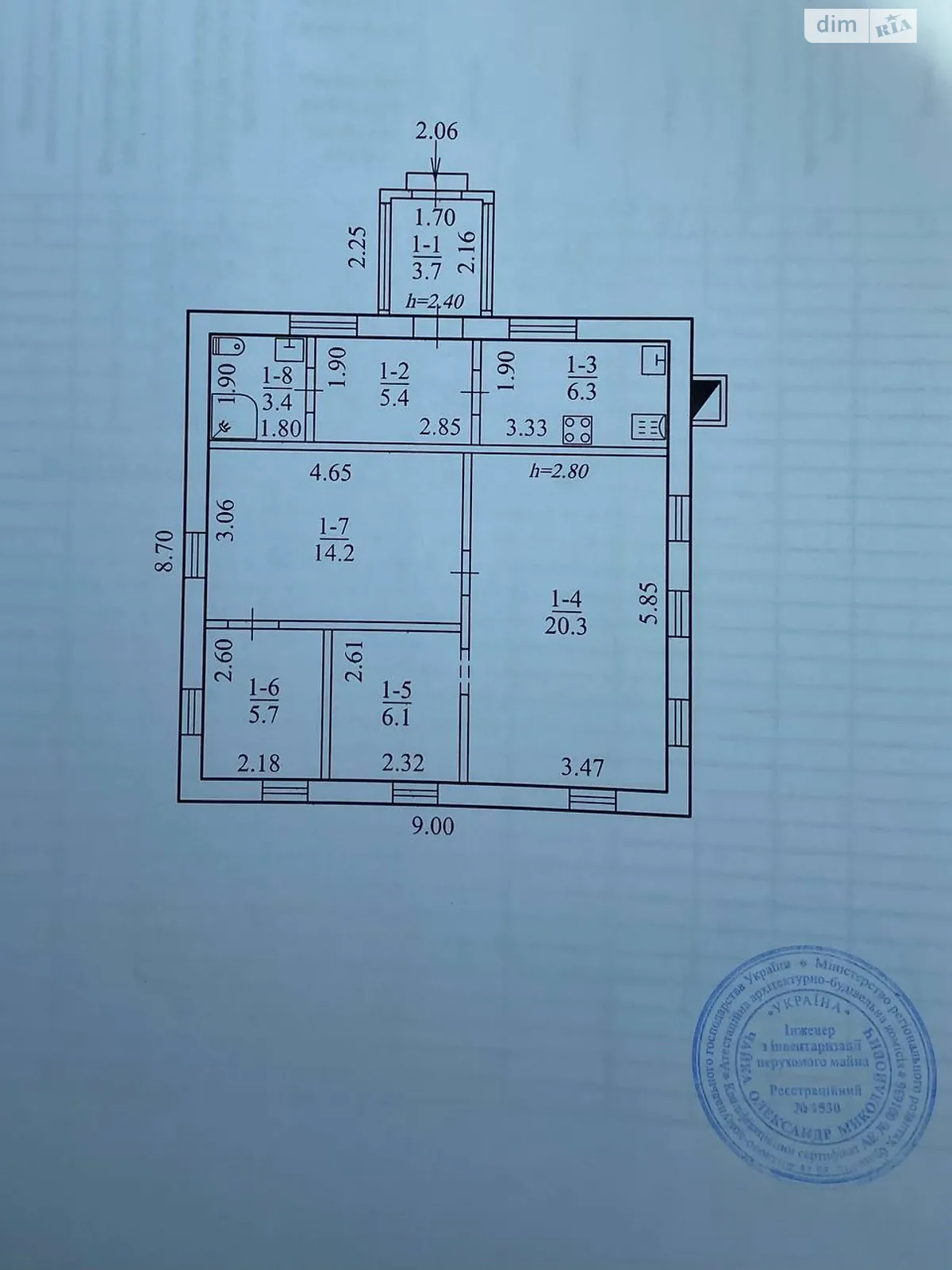 Продается одноэтажный дом 65.1 кв. м с мансардой, цена: 33000 $ - фото 1