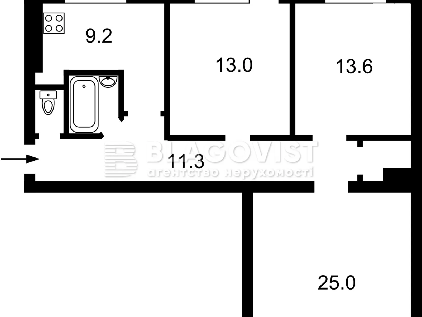 Продается 3-комнатная квартира 78.7 кв. м в Киеве, ул. Лескова, 3А - фото 1