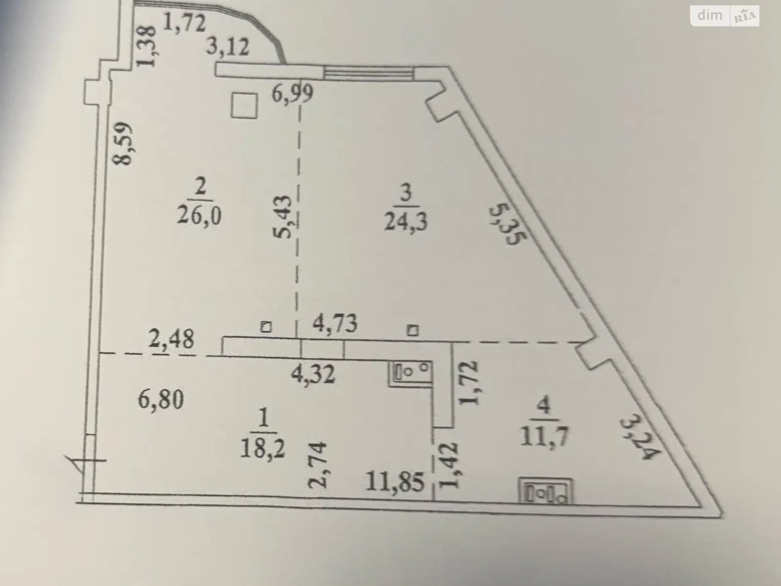 Продается 2-комнатная квартира 80 кв. м в Одессе, Фонтанская дор., 124 - фото 1