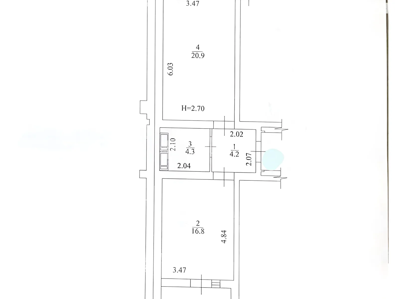 Продается 1-комнатная квартира 48.6 кв. м в Харькове, просп. Победы, 86А - фото 1
