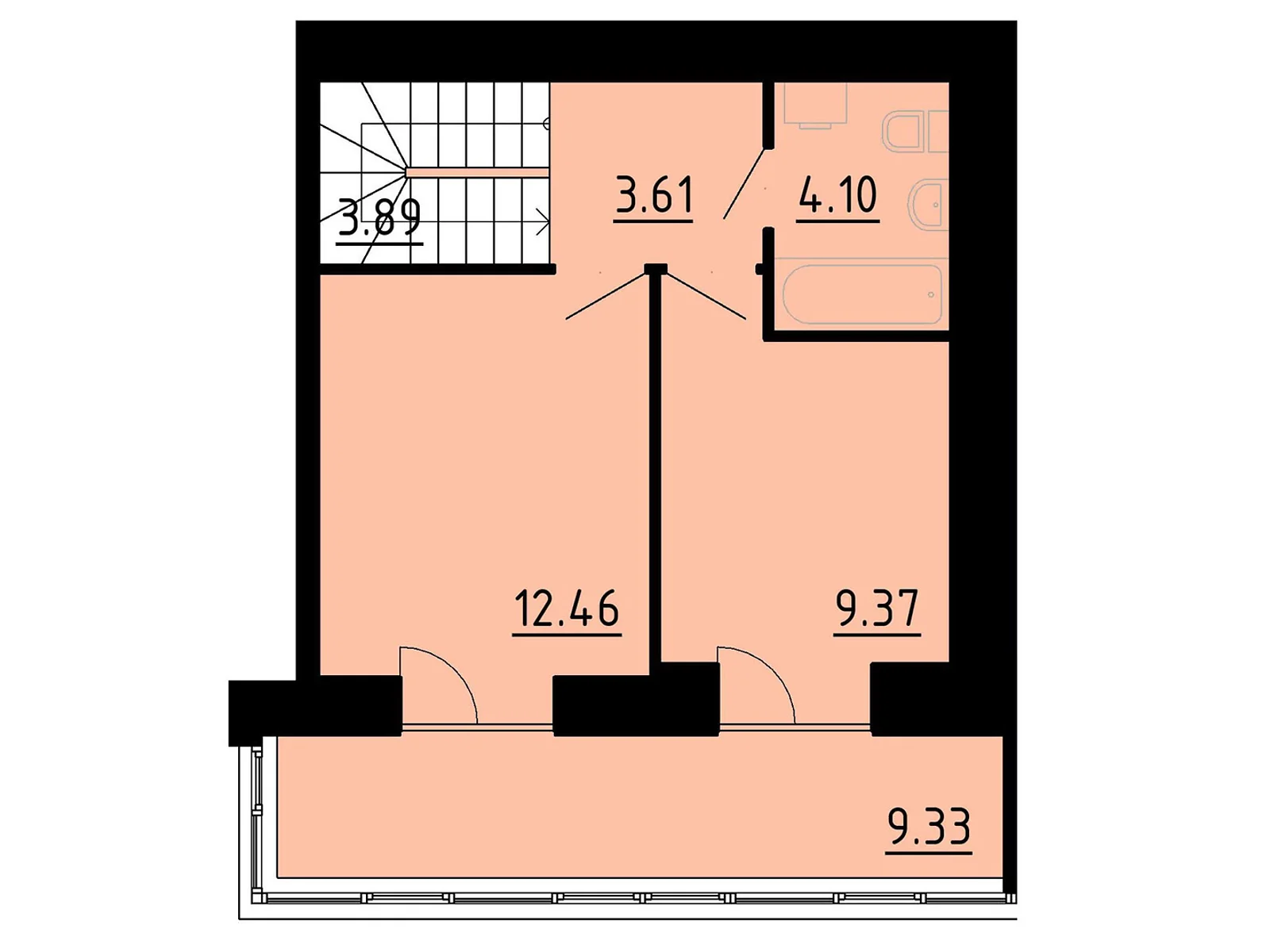 2-комнатная квартира 83.9 кв. м в Тернополе, ул. Боковая Энергетическая, 5 - фото 1