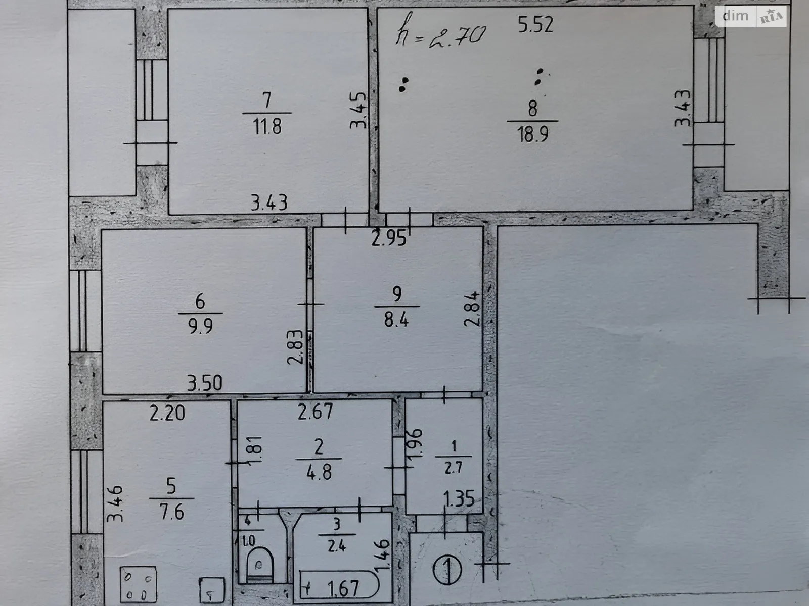 Продается 3-комнатная квартира 71.1 кв. м в Коцюбинском, цена: 59000 $ - фото 1