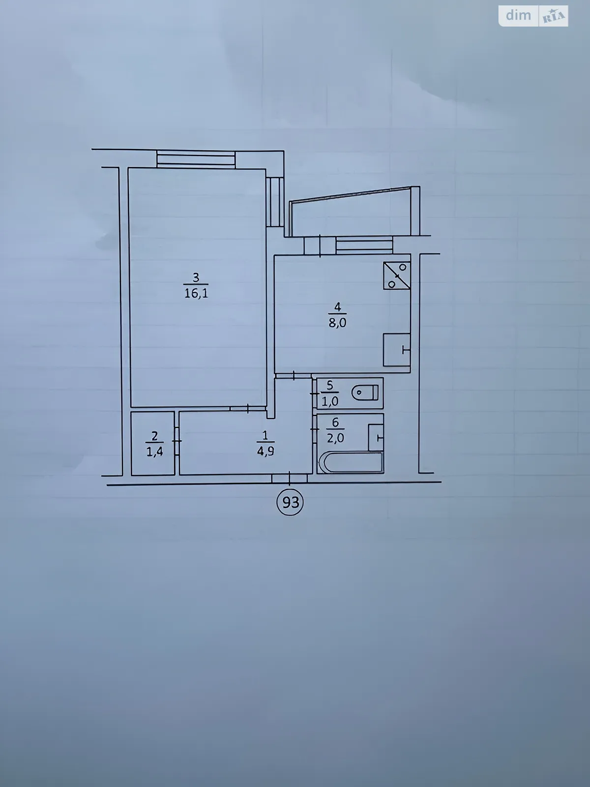 Продается 1-комнатная квартира 35.4 кв. м в Киеве, цена: 37000 $ - фото 1