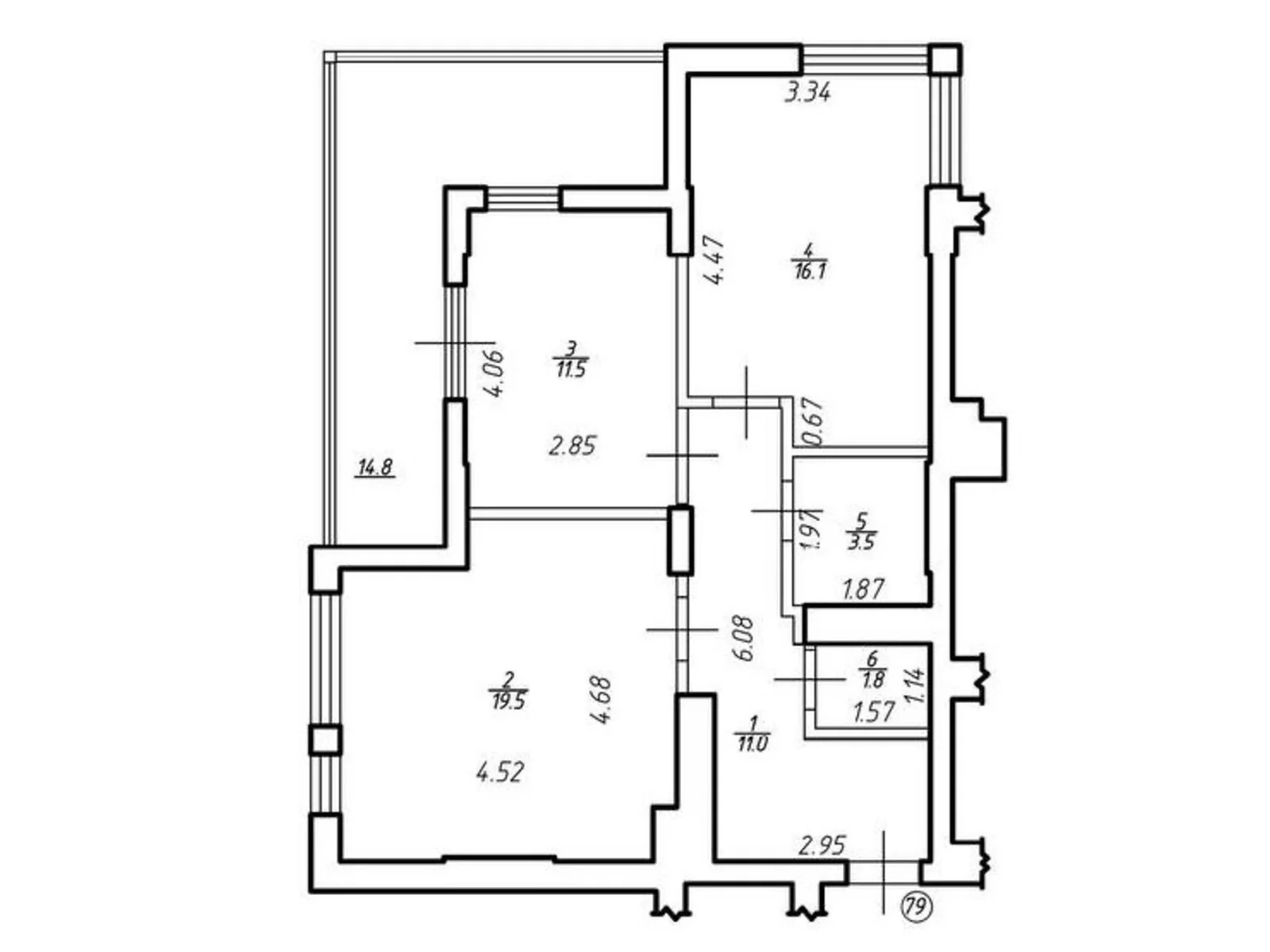 Продается 2-комнатная квартира 75.7 кв. м в Львове, ул. Под Голоском - фото 1