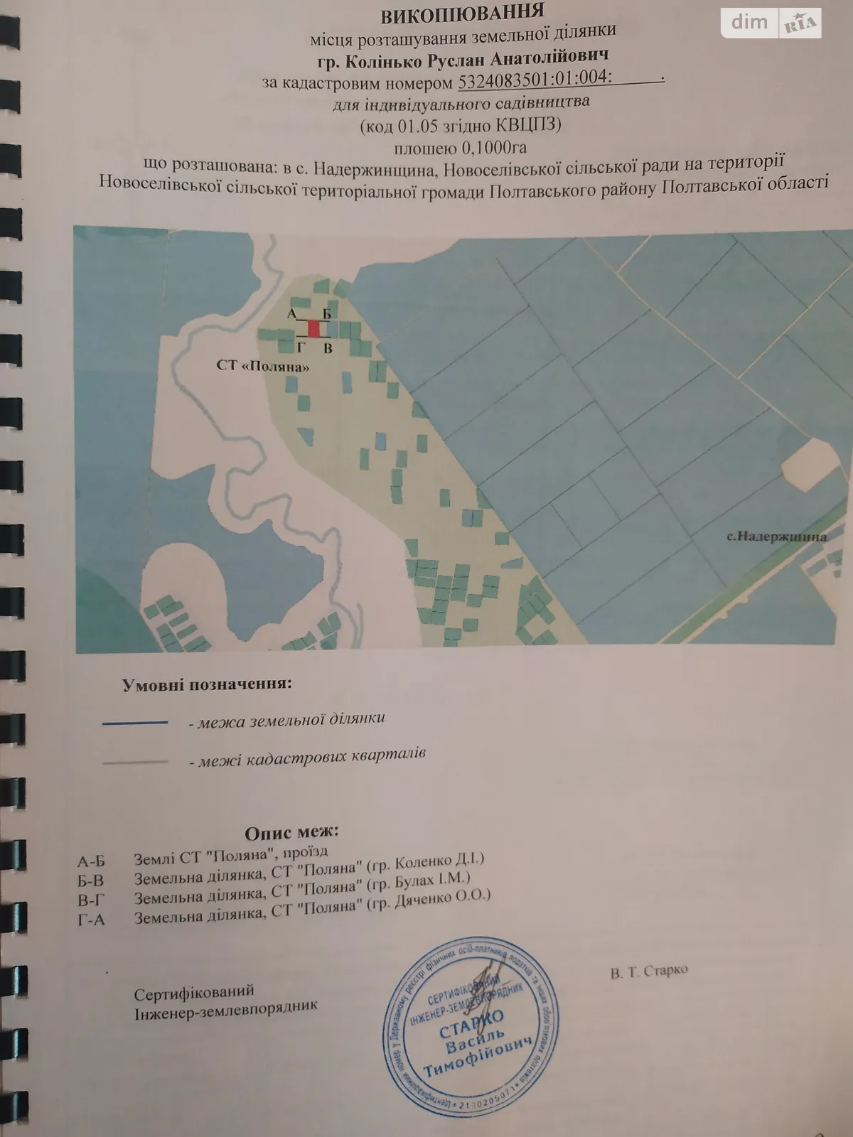 вул. Затишна Надержинщина, цена: 1000 € - фото 1