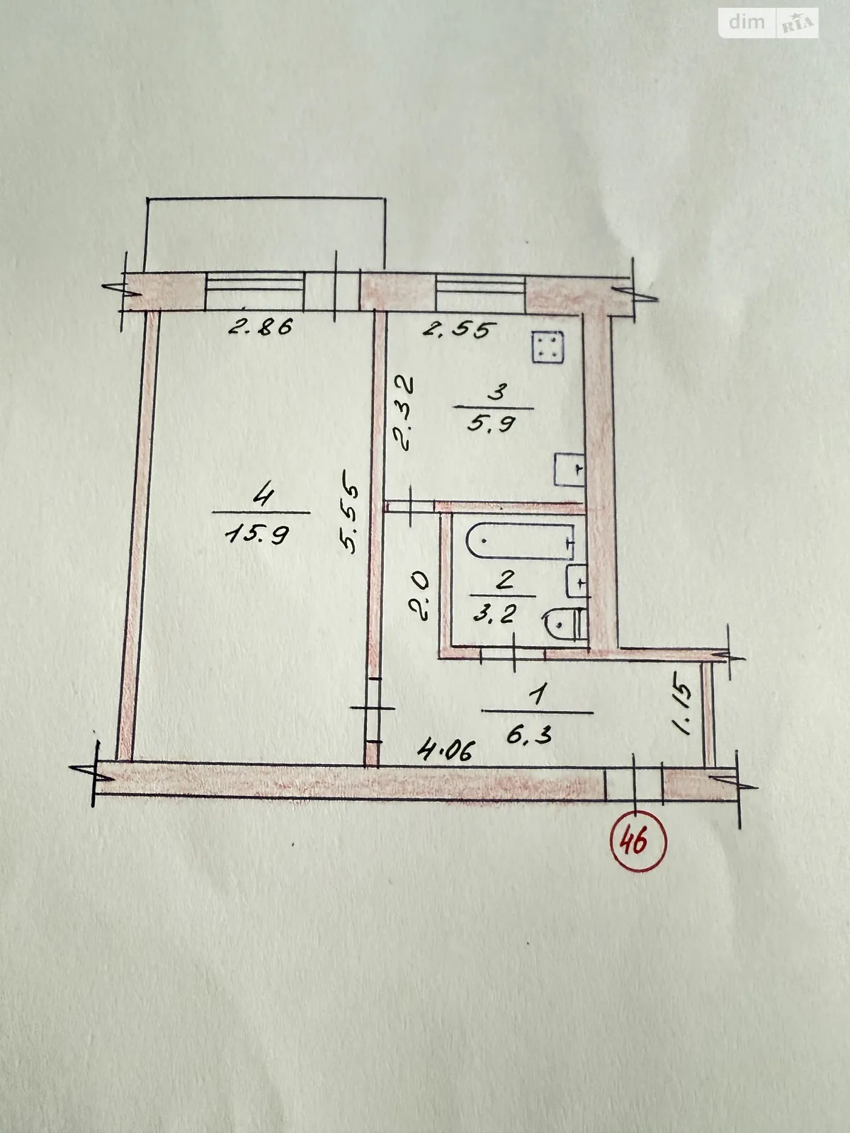 Продається 1-кімнатна квартира 32.14 кв. м у Озерному, цена: 17500 $ - фото 1