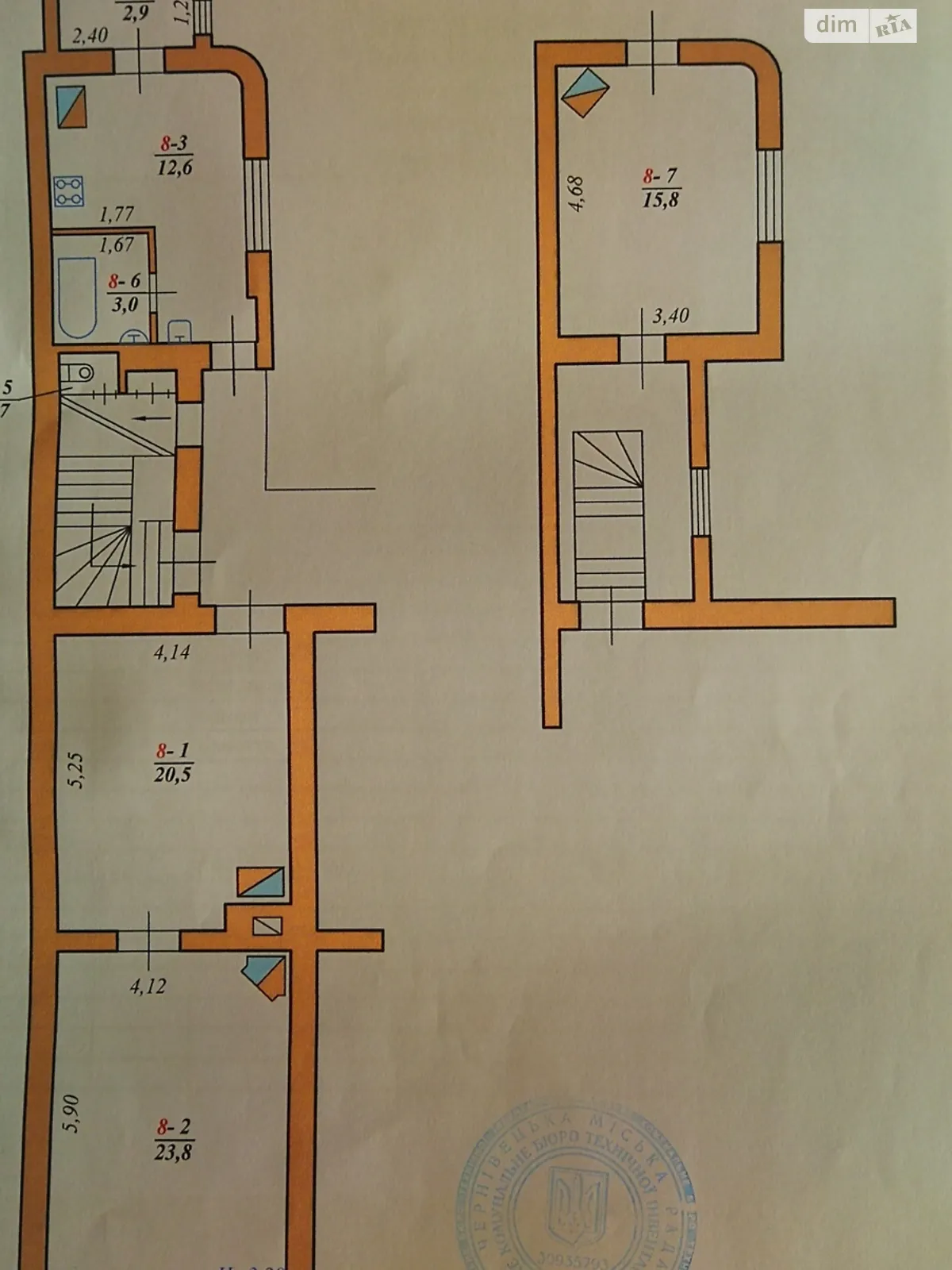 Продается 3-комнатная квартира 79.3 кв. м в Черновцах, ул. Гакмана Евгения Митрополита, 15 - фото 1