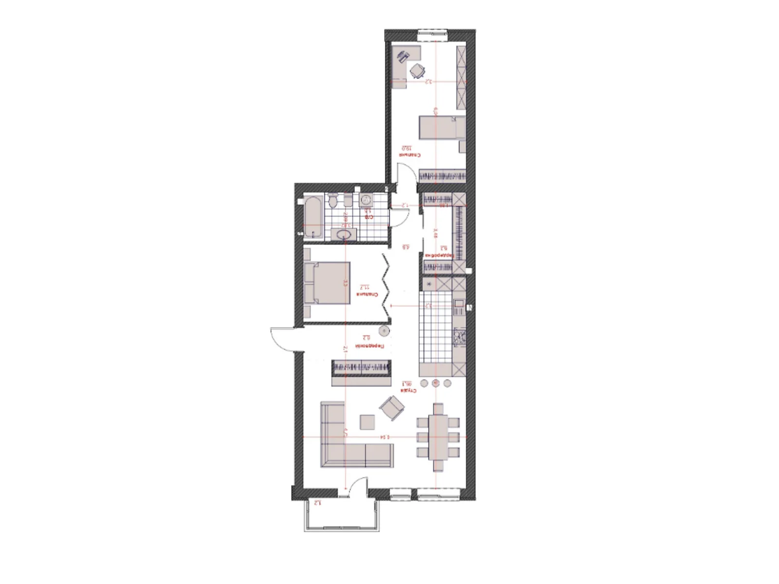 Продается 2-комнатная квартира 110.3 кв. м в Кременчуге, ул. Шевченко, 33 - фото 1