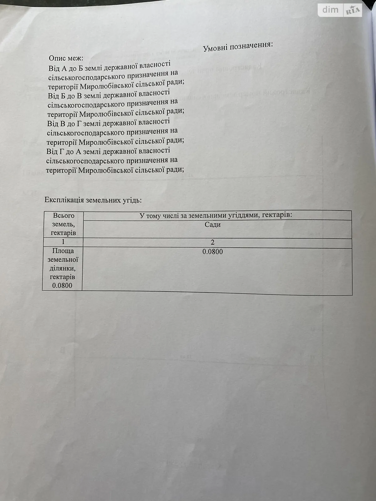 Продается земельный участок 0.08 соток в  области, цена: 3000 $ - фото 1