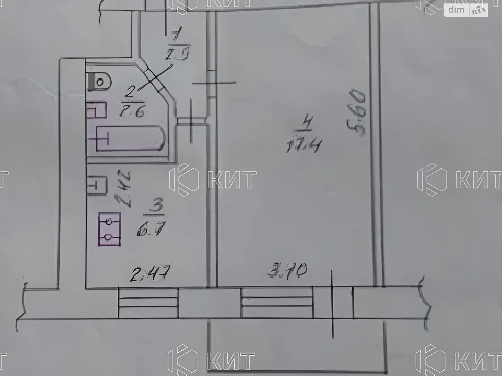 Продается 1-комнатная квартира 30 кв. м в Харькове, ул. Мира, 82 - фото 1