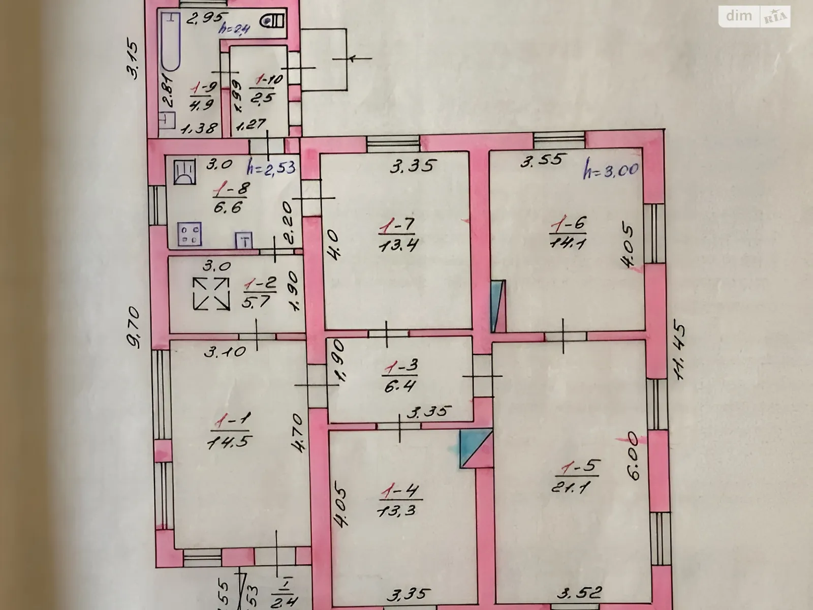 Продається одноповерховий будинок 105 кв. м з каміном, цена: 130000 $ - фото 1